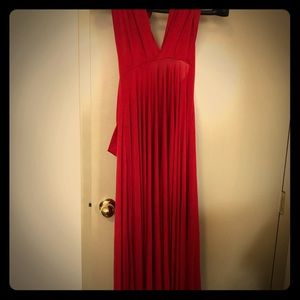 Two Birds Red Convertible Ballgown Dress
